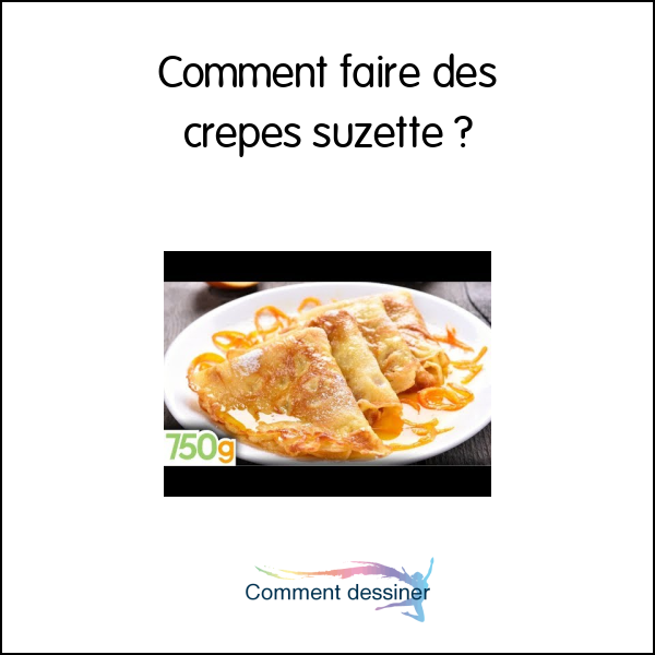 Comment faire des crepes suzette